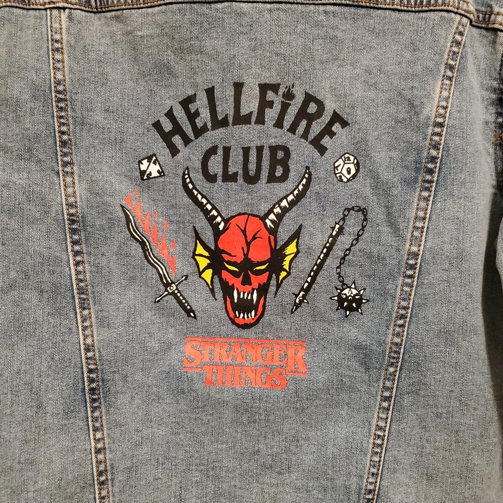 Universal Studios Hellfire Stranger Things Denim … - image 5